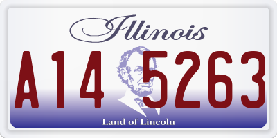 IL license plate A145263
