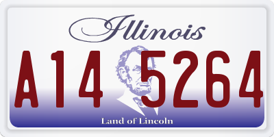 IL license plate A145264
