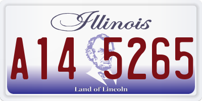 IL license plate A145265