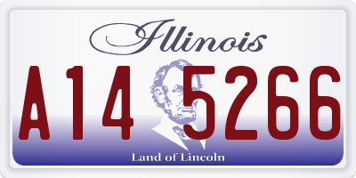 IL license plate A145266