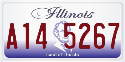 IL license plate A145267