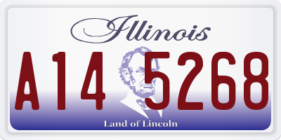 IL license plate A145268