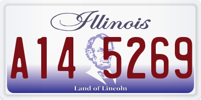 IL license plate A145269