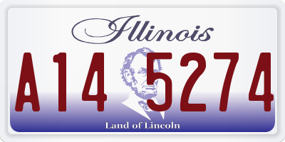 IL license plate A145274