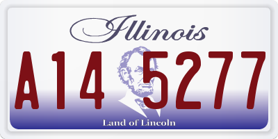 IL license plate A145277