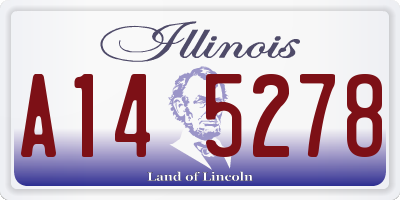 IL license plate A145278