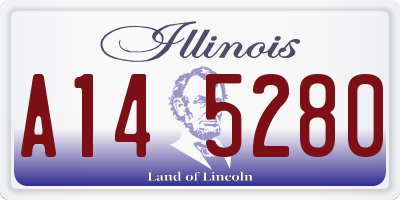 IL license plate A145280