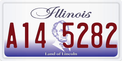 IL license plate A145282