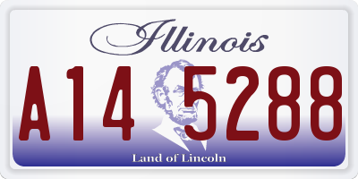 IL license plate A145288