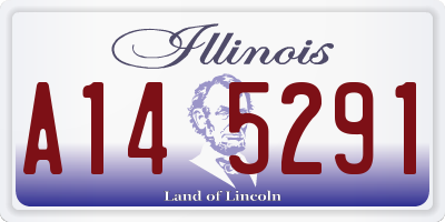 IL license plate A145291