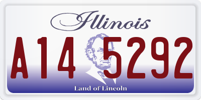 IL license plate A145292