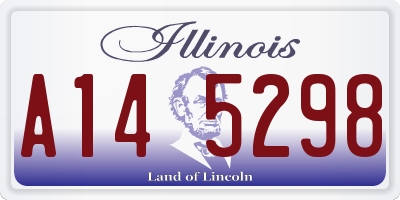 IL license plate A145298