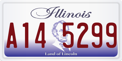 IL license plate A145299