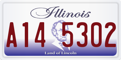 IL license plate A145302