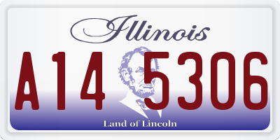IL license plate A145306
