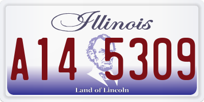 IL license plate A145309