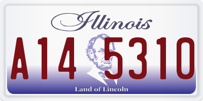 IL license plate A145310