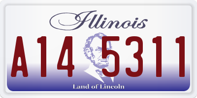 IL license plate A145311