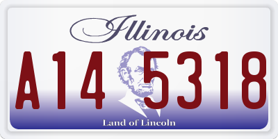 IL license plate A145318