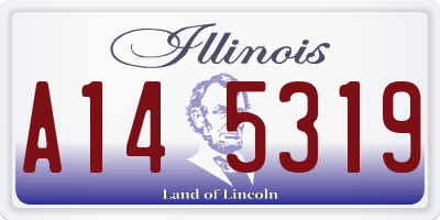 IL license plate A145319