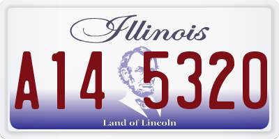 IL license plate A145320