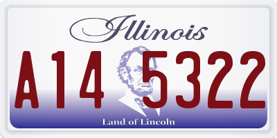 IL license plate A145322