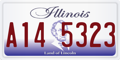 IL license plate A145323