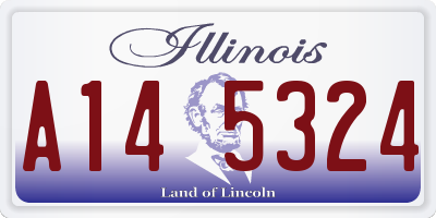 IL license plate A145324