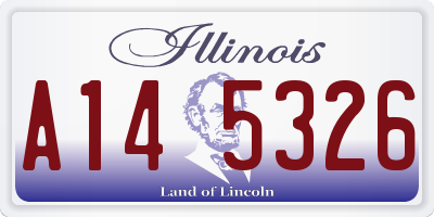 IL license plate A145326