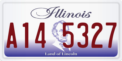 IL license plate A145327