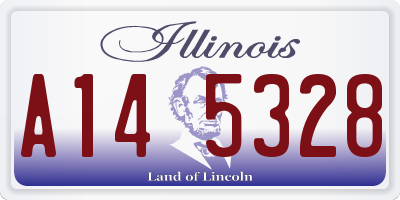 IL license plate A145328