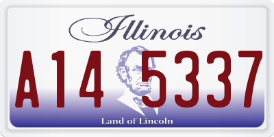 IL license plate A145337