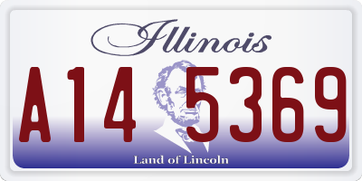 IL license plate A145369