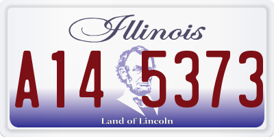 IL license plate A145373