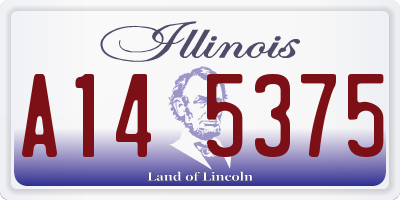 IL license plate A145375