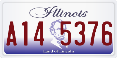 IL license plate A145376