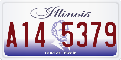IL license plate A145379