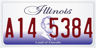 IL license plate A145384