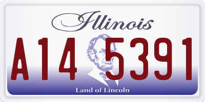 IL license plate A145391
