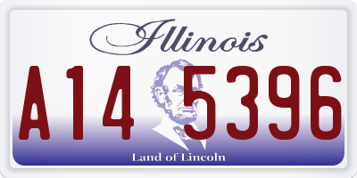 IL license plate A145396