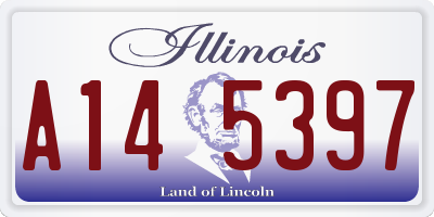 IL license plate A145397
