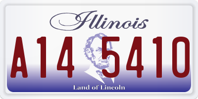 IL license plate A145410