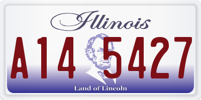 IL license plate A145427