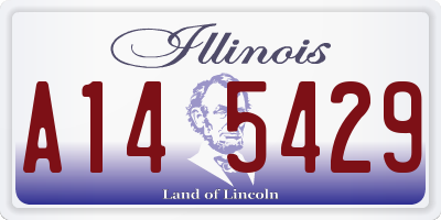 IL license plate A145429