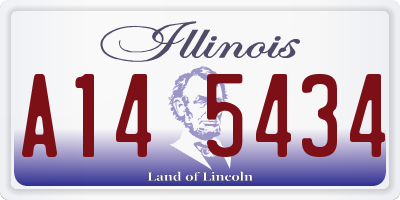IL license plate A145434