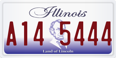 IL license plate A145444