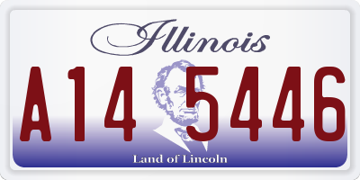 IL license plate A145446