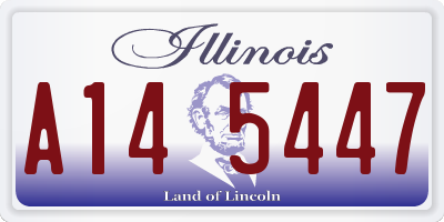 IL license plate A145447