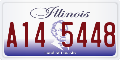 IL license plate A145448