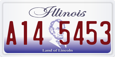 IL license plate A145453